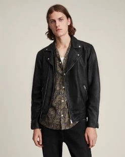 Cheapest ✔️ Tyson Leather Biker Jacket Black 🎁