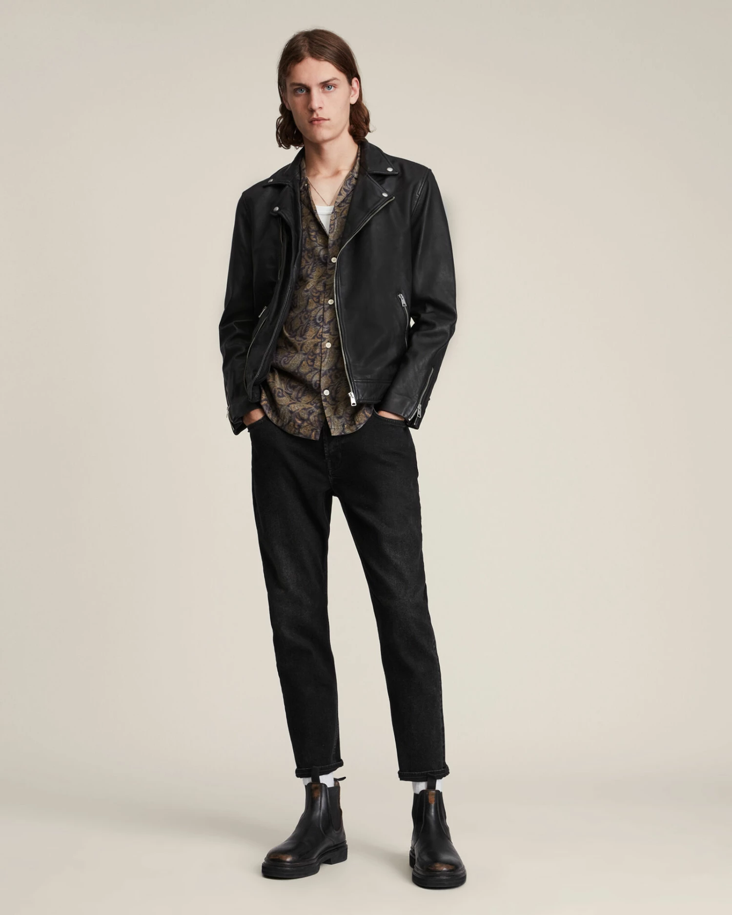 Cheapest ✔️ Tyson Leather Biker Jacket Black 🎁 5 Cheapest ✔️ Tyson Leather Biker Jacket Black 🎁 - Image 5