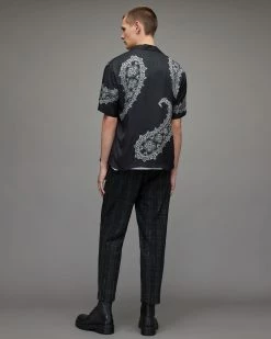 Hot Sale 🔥 Harvey Slim Checked Trousers Charcoal 💯 -Coats & Jackets Sales MM003X 33 6