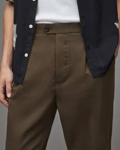 Best Sale ⭐ Tallis Cropped Slim Trousers Meadow Brown 🔥 -Coats & Jackets Sales MM019X 7806 3