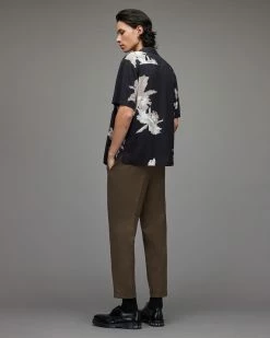 Best Sale ⭐ Tallis Cropped Slim Trousers Meadow Brown 🔥 -Coats & Jackets Sales MM019X 7806 5