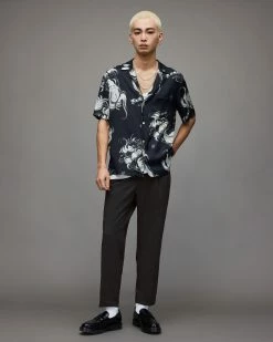 Promo 💯 Conley Straight Cropped Trousers Charcoal Marl 🤩