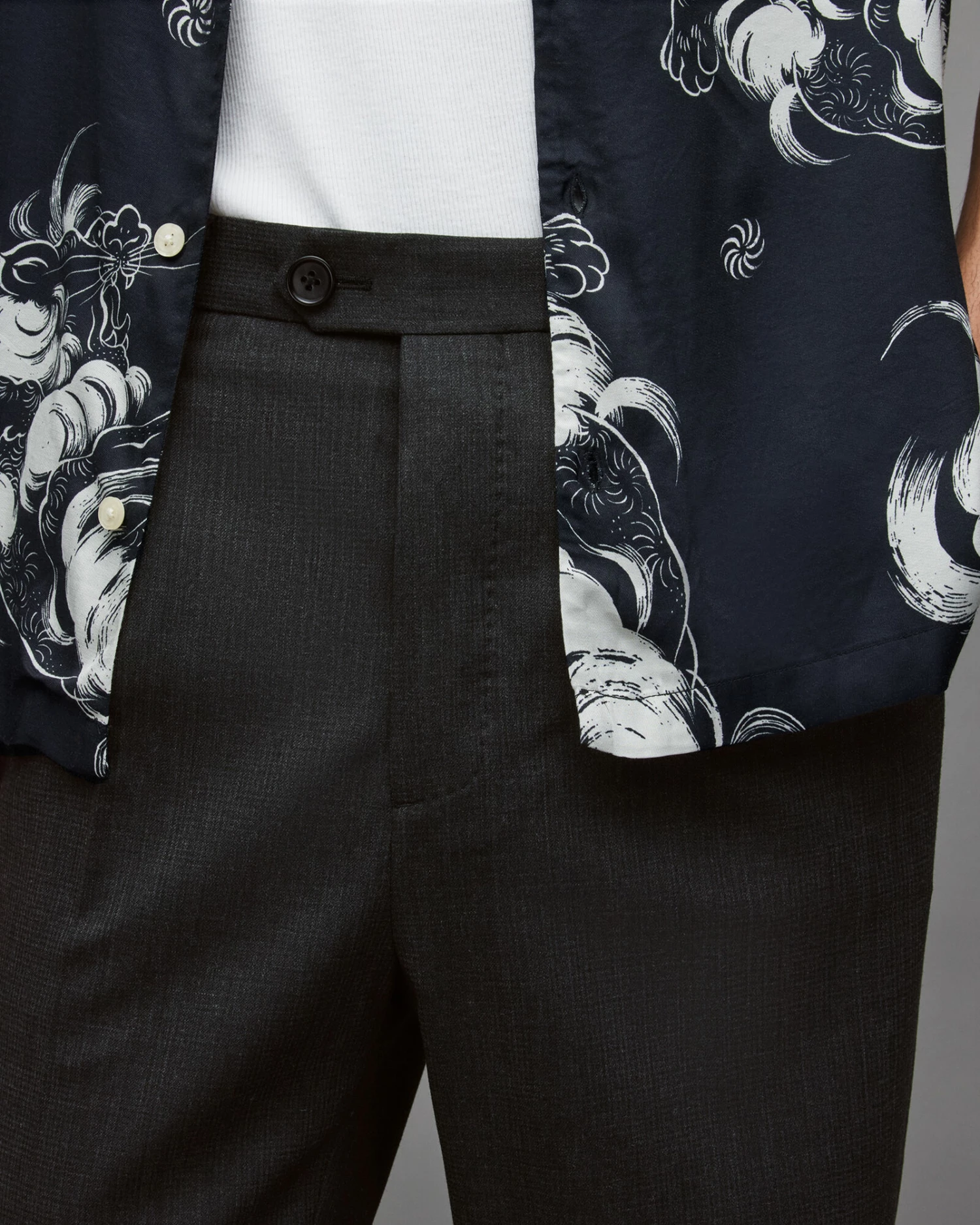 Promo ๐ฏ Conley Straight Cropped Trousers Charcoal Marl ๐คฉ 3 Promo ๐ฏ Conley Straight Cropped Trousers Charcoal Marl ๐คฉ - Image 3