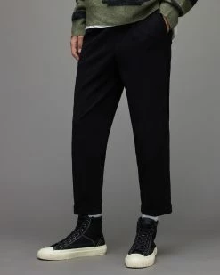 Wholesale 🎁 Rein Cropped Slim Trousers Black ❤️ -Coats & Jackets Sales MM052V 5 2