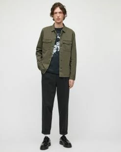 Cheap 🎉 Rein Cropped Slim Trousers Charcoal 🎁