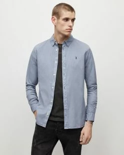 Promo 😉 Hawthorne Ramskull Stretch 👕 Shirt Amethyst Blue 🎁