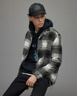 Outlet ⭐ Tremont Checked Overshirt Ecru 🎉 -Coats & Jackets Sales MS011X 35 4