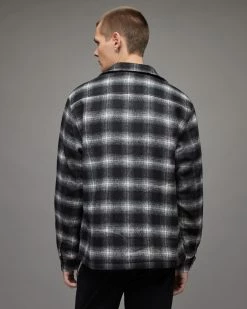 Budget 🧨 Canoose Sherpa-Lined Check Jacket Black 🥰 -Coats & Jackets Sales MS161V 5 4