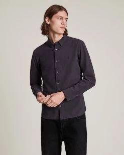 New 😍 Lovell Ramskull 👕 Shirt Washed Black ⭐