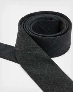 Flash Sale 🧨 Marl Slim Tie Charcoal Marl 😍 -Coats & Jackets Sales MU617X 811 3