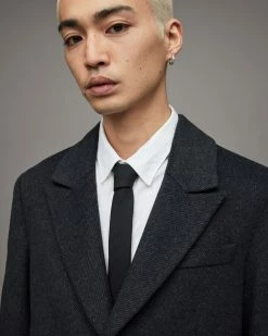 Best Pirce 😀 Solid Slim Tie Black 🌟