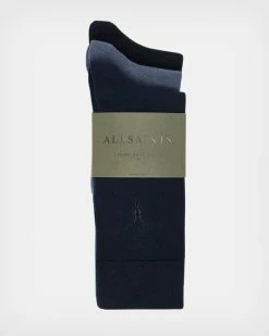 New ⌛ Adan Ramskull 3 Pack 🧦 Socks DEEP BL/DULL BL/BK 🧨 -Coats & Jackets Sales MW605X 8344 3